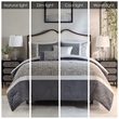 Olliix Madison Park Amelia Full/Queen Comforter Set Polyester in Grey