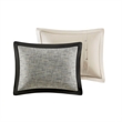 Olliix Madison Park Signature Reed Queen Comforter Set Cotton in Gray