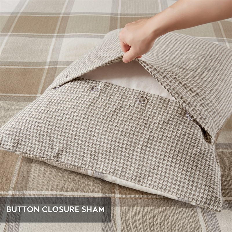 Olliix Madison Park Signature Urban Cabin Queen Comforter Set Cotton in Neutral