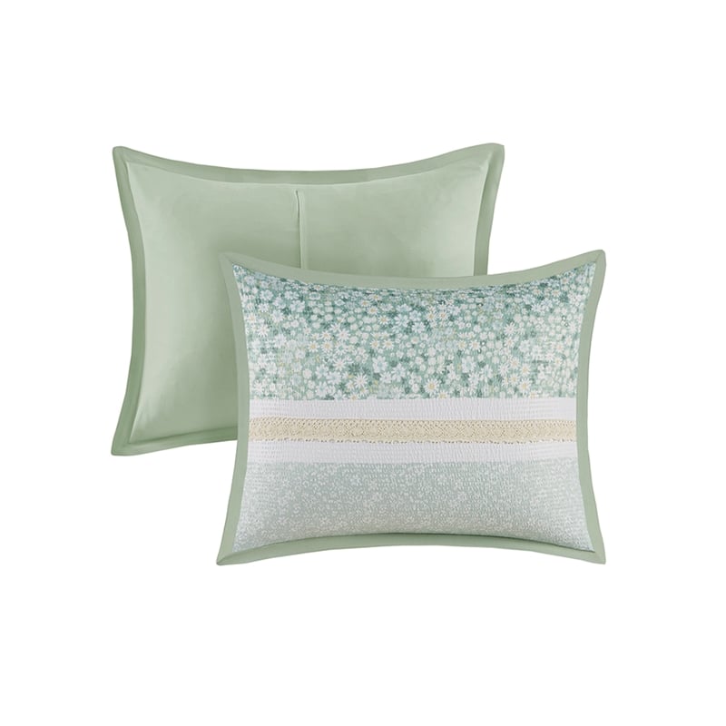 Olliix Madison Park Caralie Full/Queen Comforter Set Polyester in Green