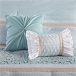 Olliix Madison Park Caralie Full/Queen Comforter Set Polyester in Aqua