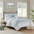Olliix Madison Park Caralie Full/Queen Comforter Set Polyester in Aqua