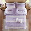 Olliix Madison Park Caralie Full/Queen Comforter Set Polyester in Purple