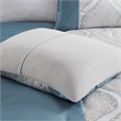 Olliix Madison Park Lori King/Cal King Comforter Set Polyester in Teal/Silver
