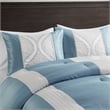 Olliix Madison Park Lori King/Cal King Comforter Set Polyester in Teal/Silver