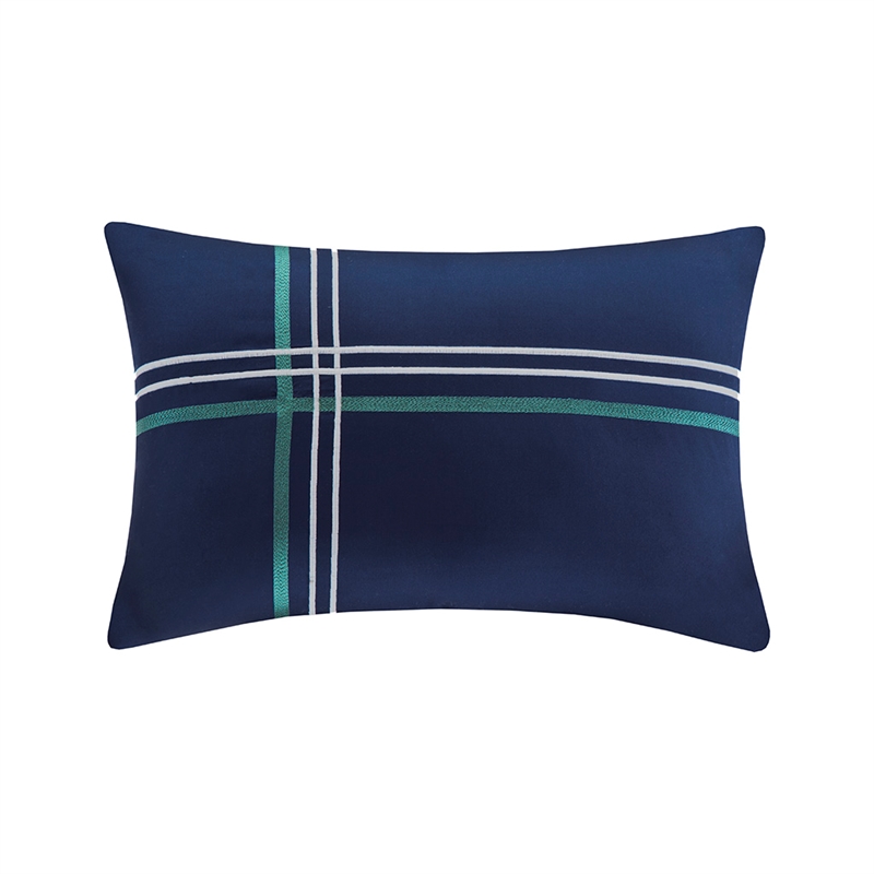 Olliix Intelligent Design Brody Full/Queen Comforter Set Polyester in Blue