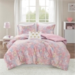 Olliix Intelligent Design Rosalie Twin/Twin XL Comforter Set in Pink Multi/Gold
