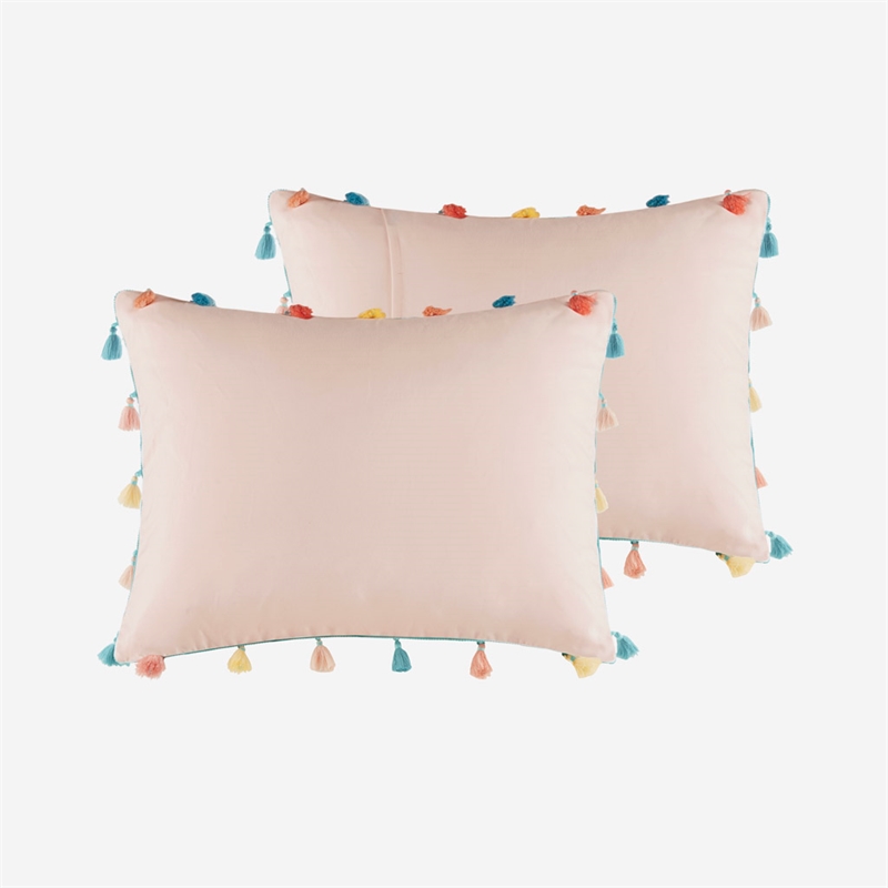Olliix Intelligent Design Kids Tessa Full/Queen Comforter Set Polyester in Blush