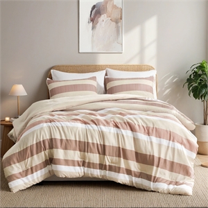 Olliix Regency Heights Blais Full/Queen Comforter Mini Set in Terracotta
