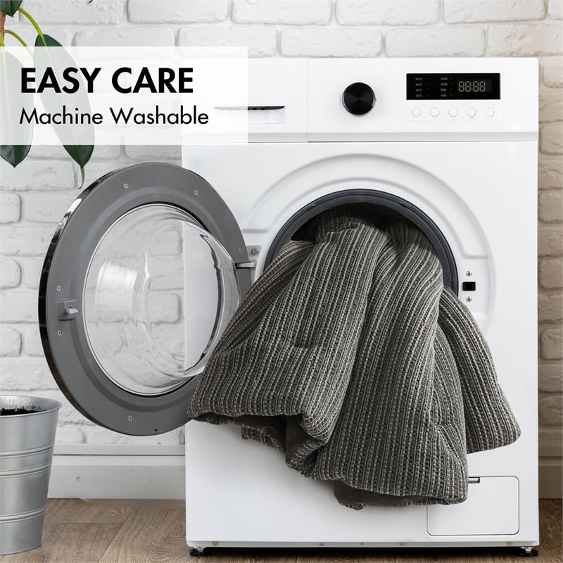 Olliix Woolrich Lyon King/Cal King Comforter Mini Set Cotton in Charcoal