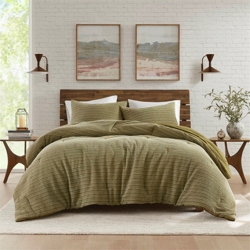 Olliix Woolrich Lyon Full/Queen Comforter Mini Set Cotton in Green