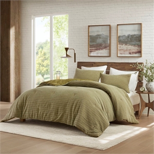 Olliix Woolrich Lyon Full/Queen Comforter Mini Set Cotton in Green
