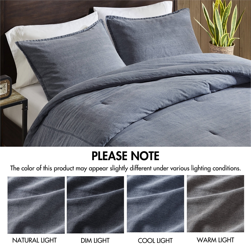 Olliix Woolrich Mckenzie Twin/Twin XL Comforter Mini Set Cotton in Blue