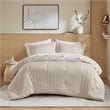 Olliix Super Listing Logan Cal King Comforter Set Polyester in Neutral