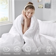 Olliix Super Listing Logan Twin/Twin XL Comforter Set Polyester in White
