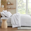 Olliix Super Listing Logan Queen Comforter Set Polyester in White