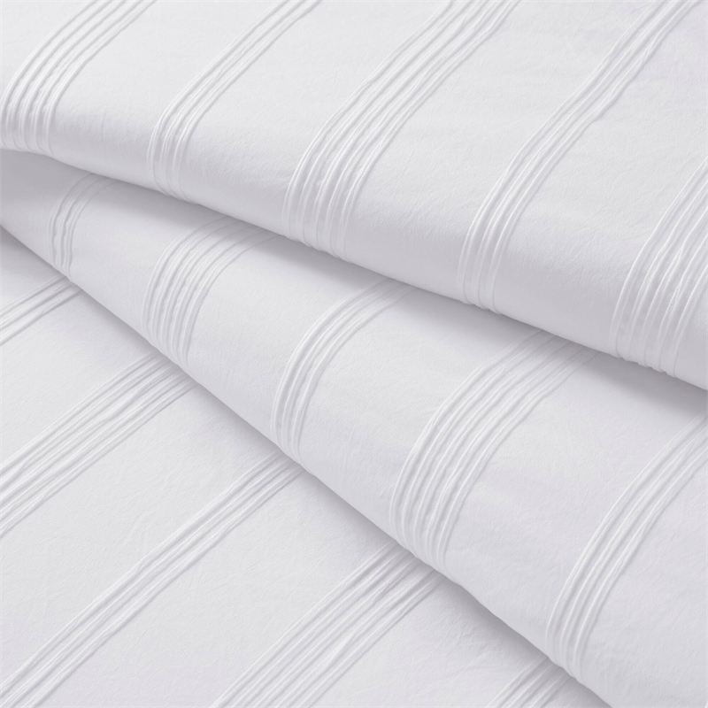 Olliix Super Listing Logan Queen Comforter Set Polyester in White
