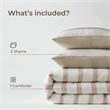 Olliix Super Listing Merritt Full/Queen Comforter Set Polyester in Taupe