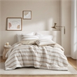 Olliix Super Listing Merritt Full/Queen Comforter Set Polyester in Taupe