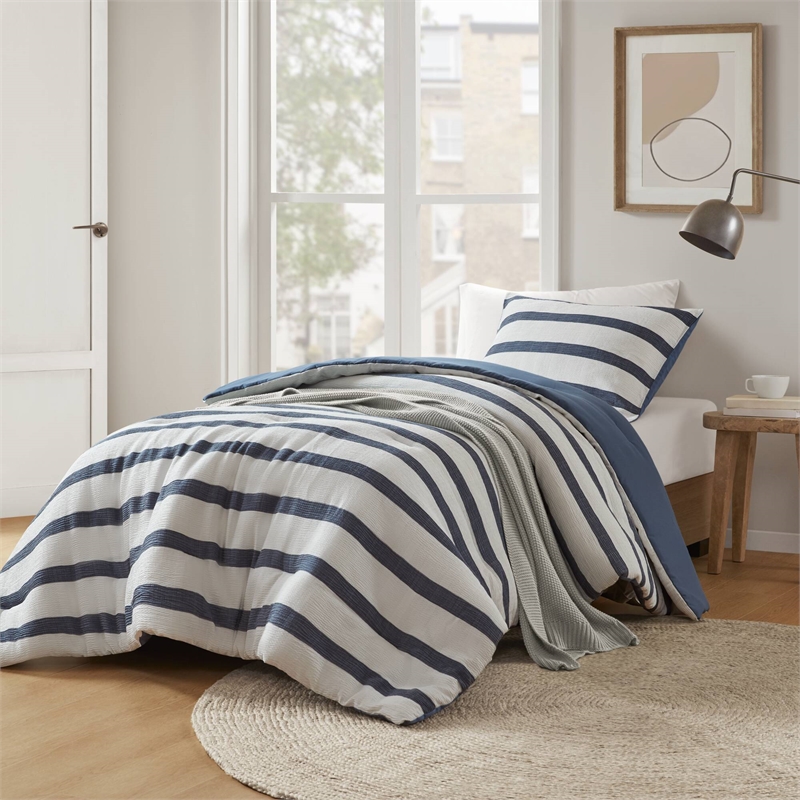 Olliix Super Listing Merritt Twin/Twin XL Comforter Set Polyester in Blue