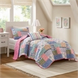 Olliix Intelligent Design Nellie Twin/Twin XL Quilt Set Memory Foam in Pink