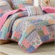 Olliix Intelligent Design Nellie Full/Queen Quilt Set Memory Foam in Pink
