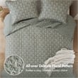 Olliix Madison Park Linwood Queen Quilt Set Polyester in Sage Green