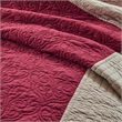 Olliix Madison Park Attingham Full/Queen Quilt Set Cotton in Red