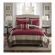 Olliix Madison Park Attingham Full/Queen Quilt Set Cotton in Red