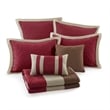 Olliix Madison Park Attingham King/Cal King Quilt Set Cotton in Red