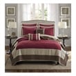 Olliix Madison Park Attingham King/Cal King Quilt Set Cotton in Red
