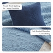 Olliix Madison Park Attingham Full/Queen Quilt Set Cotton in Navy