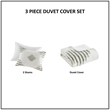 Olliix INK+IVY Tahli Full/Queen Duvet Mini Set Cotton in Green/Ivory