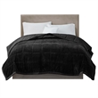 Olliix Madison Park Coleman Twin/Twin XL Blanket Microfiber in Black