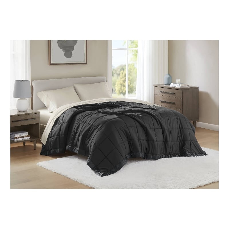 Olliix Madison Park Windom Full/Queen Blanket Polyester in Black