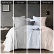Olliix Sharper Image Cooling Touch Full/Queen Blanket Polyester in White