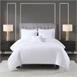 Olliix Madison Park 500 Thread Count King/Cal King Duvet Cover Set in White