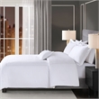 Olliix Madison Park 500 Thread Count Full/Queen Duvet Cover Set in White/White