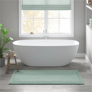 Olliix Madison Park Signature Splendor 17x24&quot Bath Rug Cotton in Green