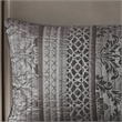 Olliix Madison Park Bellagio King/Cal King Quilt Set Cotton in Grey
