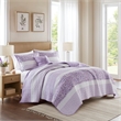 Olliix Madison Park Caralie Full/Queen Quilt Set Polyester in Purple