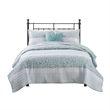 Olliix Madison Park Caralie King/Cal King Quilt Set Polyester in Aqua