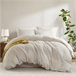 Olliix Madison Park Etta Cal King Duvet Set Cotton in Tan