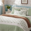 Olliix Madison Park Dawn Full/Queen Quilt Set Cotton in Sage Green