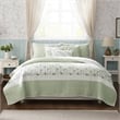 Olliix Madison Park Dawn King/Cal King Quilt Set Cotton in Sage Green