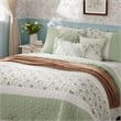 Olliix Madison Park Dawn King/Cal King Quilt Set Cotton in Sage Green
