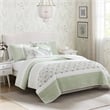 Olliix Madison Park Dawn King/Cal King Quilt Set Cotton in Sage Green