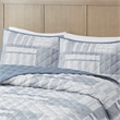 Olliix Madison Park Graham Full/Queen Coverlet Mini Set Cotton in Blue
