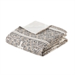 Olliix Madison Park Ibiza King/Cal King Duvet Cover Set Polyester in Black/Ivory