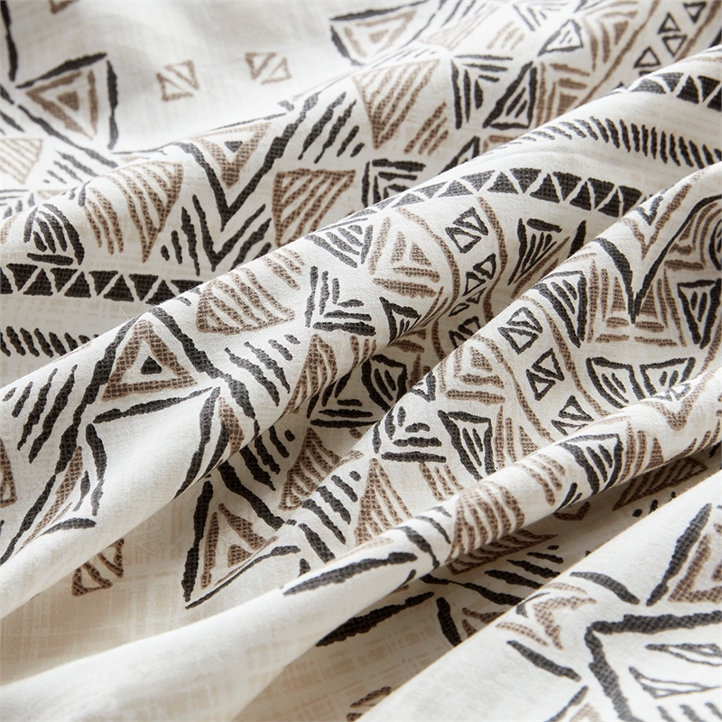 Olliix Madison Park Ibiza King/Cal King Duvet Cover Set Polyester in Black/Ivory